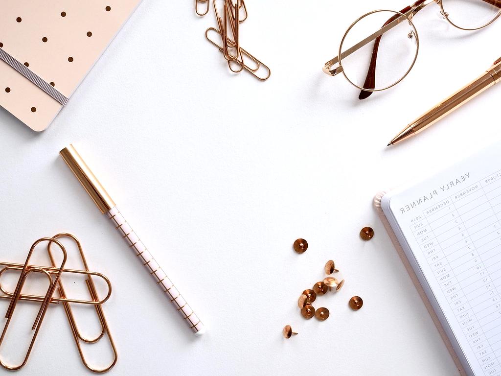 Person checking items on a list